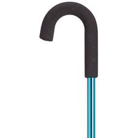 Women's Crook Handle Cane Color: Blue