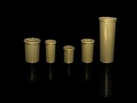 DRAM 5 PACK Medicine Bottle Wellness Containers 08,13, 19, 30, 60 Drams Assortment of Colors (GOLD - Opaque)