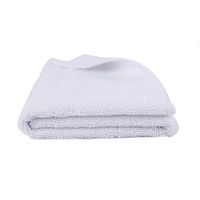 SGCB 16” x 16” Premium Car Edgeless Microfiber Towel 380GSM Absorbent Fine Grade Microfiber Clean Cloth Pro Car Wash Drying Towel for Car Bath Cleaning Waxing Coating Detailing - White, 1 Pack