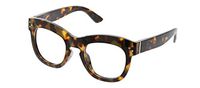 Peepers by PeeperSpecs Women's Bravado Focus Oversized Blue Light Filtering Reading Glasses, Tortoise, 49 mm, +1.00