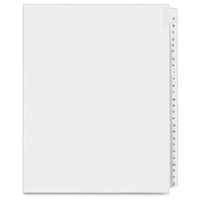 Avery Legal Dividers, Allstate Collated Sets, Letter Size, Side Tab, A-Z, 25 Tabs per Set, 1 Set (01700), White