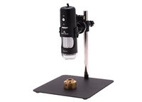 Aven 26700-207 Digital Handheld Microscope, 10x-200x Magnification, Near-Infrared LED Illumination, With Stand, Includes 5MP Camera