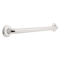 Franklin Brass 5924BS 1-1/4-Inch x 24-Inch Beveled Edge Concealed Mount Safety Bath and Shower Grab Bar, Bright Stainless Steel