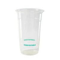 Compostable PLA Cup for Cold Beverages, 20 Ounce, Clear, 1000 pack