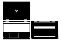 Special Laptop Black Brushed Vinyl Skin Stickers Cover Guard for New HP ENVY x360 15 bp051nr bp005na bp004na bp003tx bp001tx bp005tx 15.6"