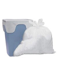 Max-Tough 8 Gallon Flap Tie Home/Office Waste Basket Star-Seal Trash Bags (130 Count) | White