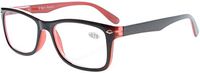 Eyekepper Classic Vintage Style Reading Glasses Black-Red +0.75