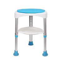 Aluminum Alloy Bath Stool/Bathroom Shower Stool 360 Degree Rotating Shower Chair Old Man Slip Pregnant Woman Bath Stool Adjustable Height Apply to Old Man Pregnant Woman Disabled -by TIANTA