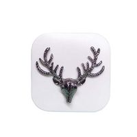 Retro Deer Contact Lens Case Personal Eye Care Glasses Holder-White