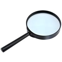 Plastic Magnifying Glass, Handheld Magnifier Plastic Magnifying Glass for Reading Jewelry Home Office Desk Accessories (1 Unit)