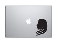 Virgo Zodiac Sign Virgin Maiden Earth Ceres Horoscope - 5" Black Vinyl Decal Sticker Car Macbook Laptop