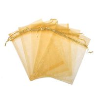 100Pcs Sheer Organza Bags Jewelry Candy Drawstring Pouches for Wedding Party Christmas Favor Gift Bags