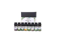 iSobo 100% Pure Therapeutic Grade Essential Oils Set || Peppermint/Tea Tree/Rosemary/Lemongrass/Lavender/Eucalyptus/Frankincense/Sweet Orange Best For Oil Diffuser, Massage, soap and facial cream
