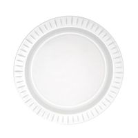 Party Essentials N771005 Elegance Hard Plastic Round Salad Plates, 7.5", White (Case of 280)