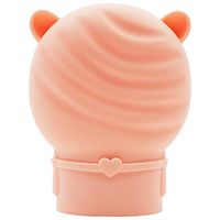 fancyfree Soft Silicone Hot Water Bottle, BPA Free Hot Water Bag for Hot & Cold Compress， Portable and Durable, Microwave Heating and Fridge Store Available，Cute Shape with Plush Cover (Pink Bear)