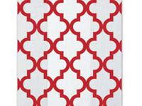 Small Red"GEO Tiles" 7x2x3" Cello Cellophane Treat Food Snack Bags (25 ct)