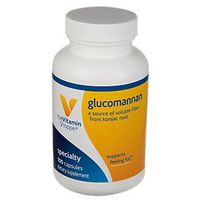 The Vitamin Shoppe Glucomannan 1.99GM, A Source of Soluble Fiber from Konjac Root, Supports Feeling of Fullness, Helps Maintain Blood Glucose Levels Already Within The Normal Range (100 Capsules)