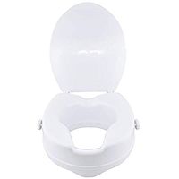 Raised Toilet Seats Medical Elevated and Commode Booster Seat Riser,Bathroom Safety Extender Assists Disabled, Elderly, Handicapped,B