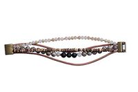 Bops Zengo Aromatherapy On The Go, Essential Oil Diffuser Magnetic Clasp Bracelet, Natural Stones, Leather, Genuine Porous Lava Stone (Earthtones)