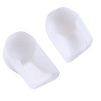 Healifty Silicone Heel Foot Protector Heel Covers Foot Arch Support Ankle Pain Relief Cover for Adults 1 Pair(White)