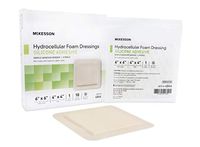 Silicone Foam Dressing, McKesson, 6 X 6 Inch Square Silicone Adhesive with Border Sterile, 4844 - Sold by: Pack of One