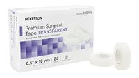 McKesson 100196 Premium Surgical Tape, Transparent, 1/2" Width, 10 yd. Length, 0.5" Width, 360" Length (Pack of 240)