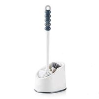 ZHAO XIN Toilet Brushes and Holders Holder Household Cleaning Products Double Brush Head Toilet Brush Ergonomic, Elegant,Durable (Color : White