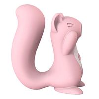 a-YUEYUE Cartoon Squirrel High Frequency Waterproof VibraNting Magic Stick Breast Sucking Stimulating for Women, 2 Colors Optional