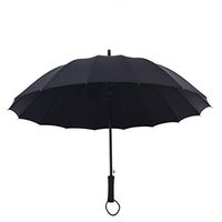 Moolo Windproof Umbrella Men Women Lightweight Waterproof DurableUmbrella Strong 16 Fiberglass Ribs Umbrella (Color : F)