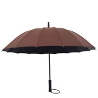 Moolo Windproof Umbrella Men Women Lightweight Waterproof DurableUmbrella Strong 16 Fiberglass Ribs Umbrella (Color : E)