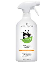 ATTITUDE Multipurpose Natural Cleaner Spray, Safe for Food Preparation Surfaces, Non-Toxic, Vegan, Cruelty-Free, Citrus Zest, 27.1 Fl. Oz.