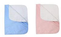 Platinum Care Pads 18x24 Waterproof Reusable Incontinence Underpads/Chair Pads Washable Incontinence Bed Pads - Great for Adults, Kids and Pets 4 Pack - 2 Blue 2 Pink