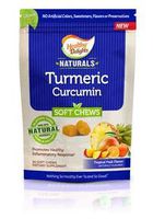 Healthy Delights Tumeric Tropical Fruit Flavored Soft Chews 30 Chews per Bag Pack of 12