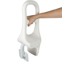 Vive Bathtub Rail - Heavy Duty Bathroom Tub Safety Rail for Elderly, Seniors, Handicap and Disabled - Clamp Railing Bath Support - Adjustable Shower Hand Grip - Handle Assist Grab Bar - Fits Most Tubs