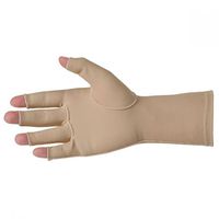 Over-the-Wrist Edema Gloves, Open Finger, Comfortable Economical Gloves Provide Gentle Compression, Left Hand, Small