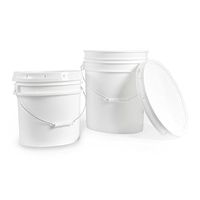 Food Grade BPA Free Buckets - Various Sizes and Quantities (5 Gal. w/Lids - 3pk)