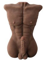 6.6KG Huge Torso with Hole TPE Séx Dõlls TPE Male Men Clothes 3D Body Torso Sexy Dolly Silicone Love-Doles Realistic Toys Real Live Feeling Size for (Female Woman Relax Gift)