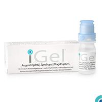 iGel® Moisturizing Eye Drops for Dry Itchy Eyes | Artificial Tears for Red Eyes | Lubricating Eye Drops for Contact Lenses | Hyaluronic Acid & Preservative Free | Made in Europe