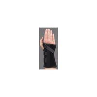 Med Spec V-Strap Wrist Support Brace, 8" Black, Medium Right
