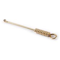 LETAOSK Handmade Wire Sculpture Brass Key Chain Ring Pendant Ear Pick