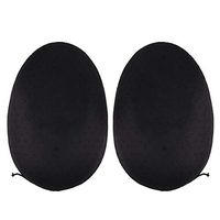 IEFIEL 1 Pair Self-Adhesive Hourglass Shape Thigh Pads Enhancing Lifter Hip Sponge Pads Hip Dip Helper Black L