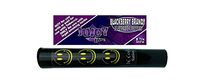 Herb Airtight Tube Pocket Protector with Juicy Jay's BlackBerry Brandy 1.25 Flavored Hemp Rolling Papers 1 Count DC Crafts Nation- Happy Face