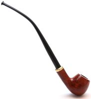 Briar Tobacco Pipe - Churchwarden No 114 Constance Pecan - High Quality Briar Wood - Hand Made