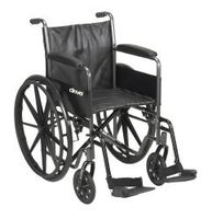 McKesson Wheelchair Steel 18"W x 16"D Swing-Away Footrest 146-SSP218FA-SF