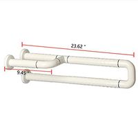Medical Safety Toilet Grab Bar Bathroom Hand Grips Nylon Non-Slip Reinforcement Handrails for Disability Aid and Elderly Assistance and Pregnant Women (U Type)
