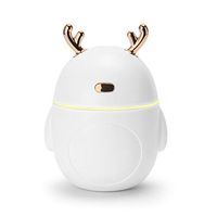 Autobestown Cute Antlers Cartoon USB Cool Mist Humidifier Aromatherapy Diffuser with Color Change Night Light for Home Office Spa Yoga Travel
