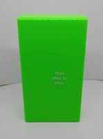 Fujima Neon Green Push To Open 100s Size Cigarette Case