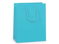 Matte Laminated Gift Bags - Turquoise Matte Gift Bags Cub Bulk 8x4x10" (100 Bags) - Wraps-MTCBTU