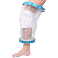 Knee Cast Cover, Waterproof Kids Shower Cast Protector Bandage Bag Reusable Watertight Wound Cover for Showering Bathing Swimming, Keep Knee Bandage or Cast Dry, No Water Leaked