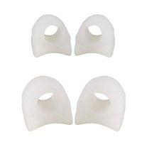 2 Pairs Toe Separators, Straighteners & Spacers For Medical, Fitness and Wellness Use | Correct Your Toes Naturally | Great for Pedicure, Bunion Corrector & Yoga (L+S1)